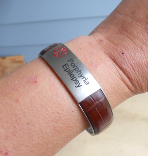 Medical Alert Bracelet - Leather Cuff