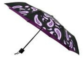 Purple Paisley Print Umbrella