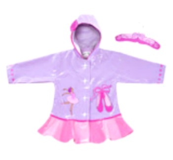 Kidorable Ballerina Rain Coat for Girls