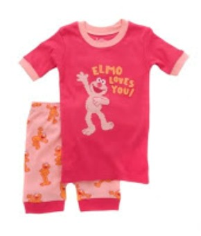 Elmo Little Girls Pajamas