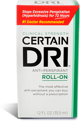 Certain Dri Anti-Perspirant Keeps Me Dry All Day Long