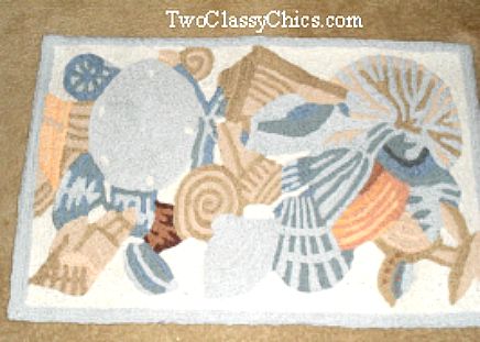 coastal beach accent rug