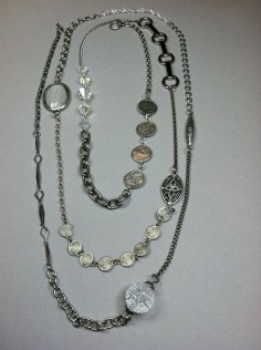 Victoria Tane Silver Patchwork Necklace