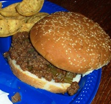 Sloppy Joes made with LeRoy's Mustard & spice ketchup