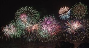 Fireworks in the sky