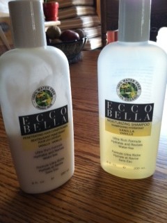 Ecco Bella Natural Organic Vanilla Shampoo and Hair Conditioner