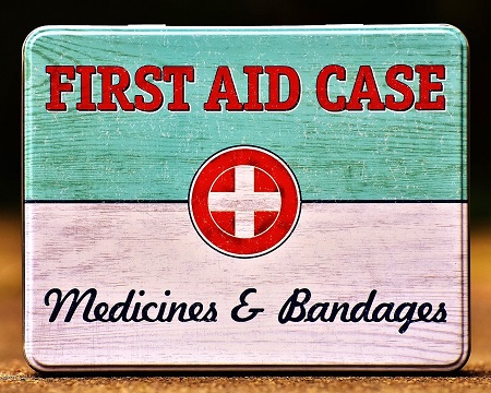 Cleaning out the First Aid Kit and Medicine Cabinets