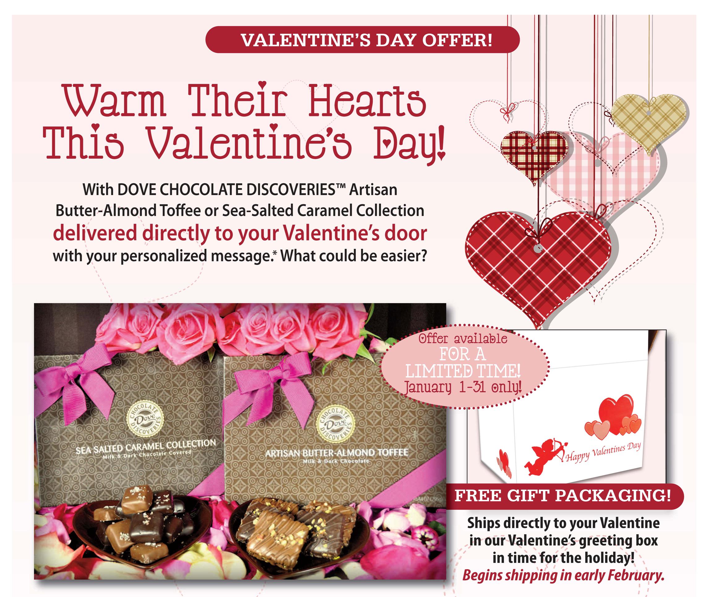 Dove Sea Salt Caramels Valentines Promo https://twoclassychics.com