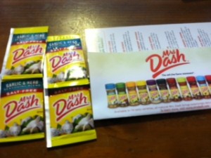 mrs dash samples