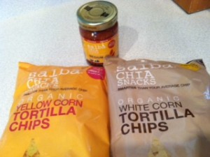 Salba Chia Chips and Salsa