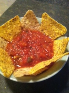 Salba Chia Chips and Salsa 