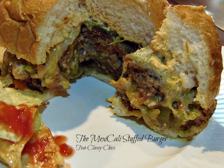 MexiCali Stuffed Burger recipe https://twoclassychics.com