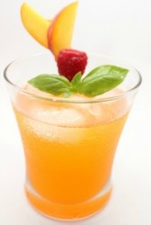 Peach Nectarine Fizz recipe https://twoclassychics.com