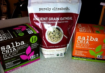 Salba Chia With Purely Elizabeth Ancient Grain Oatmeal