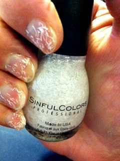 SinfulColors Holiday Tinsel Polish and Sheer Lustre Glitter Topcoat