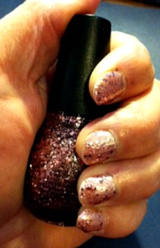 SinfulColors Holiday Tinsel Polish and Sheer Lustre Glitter Topcoat