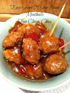 Super Easy Sweet N Sour Asian Meatballs Recipe https://twoclassychics.com