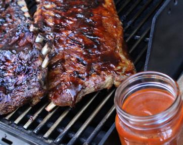 low sugar BBQ sauce recipe https://twoclassychics.com/2014/07/succulent-low-sugar-bbq-sauce-recipe/