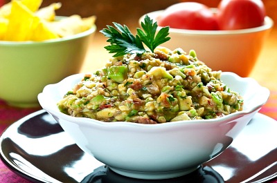 bowl of Guacamole by tiramisustudio and freedigitalimages