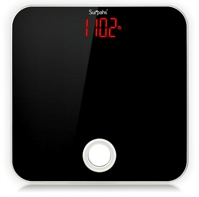 Surpahs Tempered Glass Digital Bathroom Scale