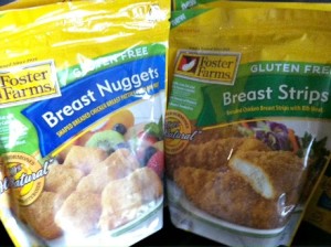 Foster Farms Gluten Free Chicken tenders and nuggets