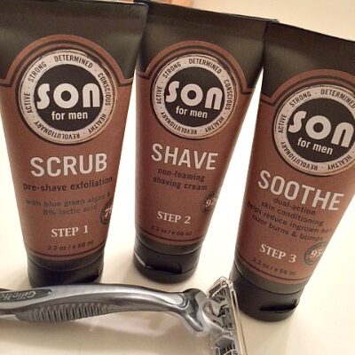 SMB Essentials Organic SON Mens Shave Trio Gift Set