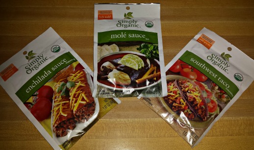 Simply Organic Sauces packets