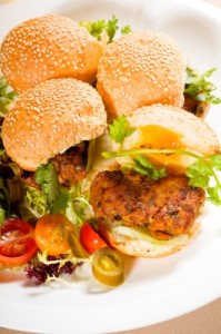 Mini Chicken Burgers by KEKO64 freedigitalphotos