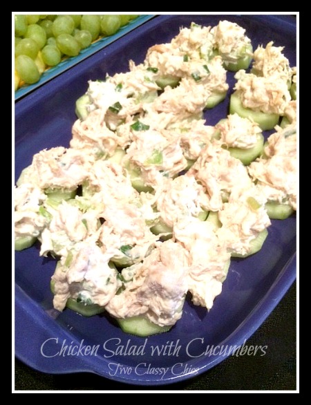 Healthy Chicken Salad on Cucumbers Recipe