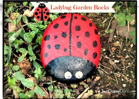 Kid’s Craft Project Ladybug Garden Rocks