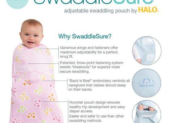 SwaddleSure by HALO Adjustable Swaddling Pouch