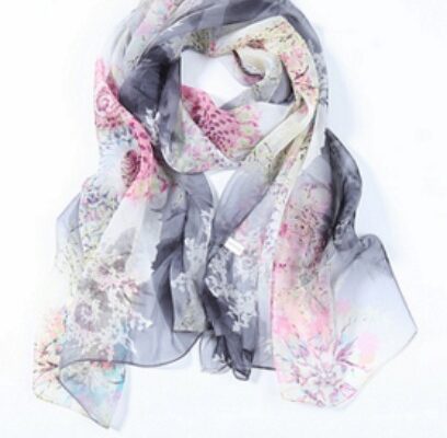 Step Out in Style Wearing a New Silk Chiffon Scarf