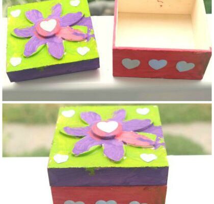 Kid’s Craft Project: Painted Wood Trinket Boxes