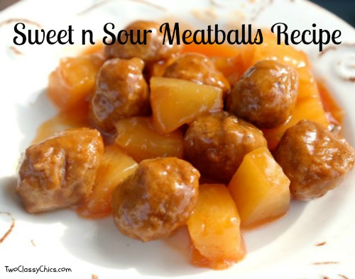 Slow Cooker Sweet n Sour Meatballs Recipe