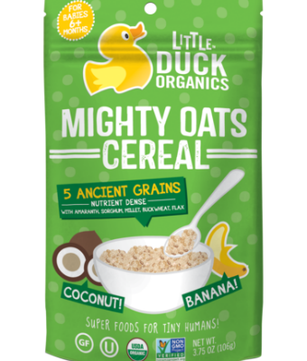 Little Duck Organics Mighty Oats Cereal for Babies