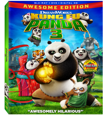 Kung Fu Panda 3 Blu-Ray DVD  + FREE Printables