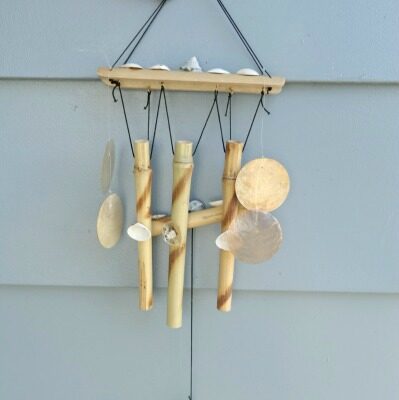 Kid’s Craft Project: Easy Bamboo and Seashell Wind Chimes