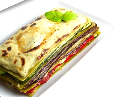 Green Lentil Vegetable Lasagne for Two Recipe