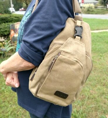 Saygoer Light-Weight Canvas Sling Bag for Travel