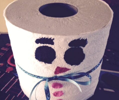 Kid’s Craft Project: Toilet Paper Roll Snowman