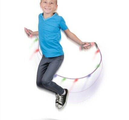 Kids Love the Kinetic-Powered LED Light Jump Rope