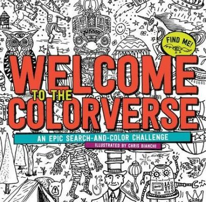 Search-and-Color Challenge Adult Coloring Book