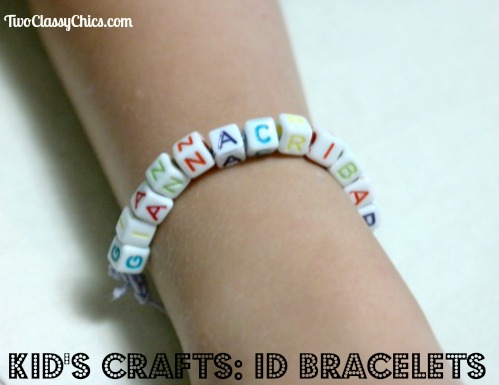 Kid’s Craft Project: Beaded ID Name Bracelets