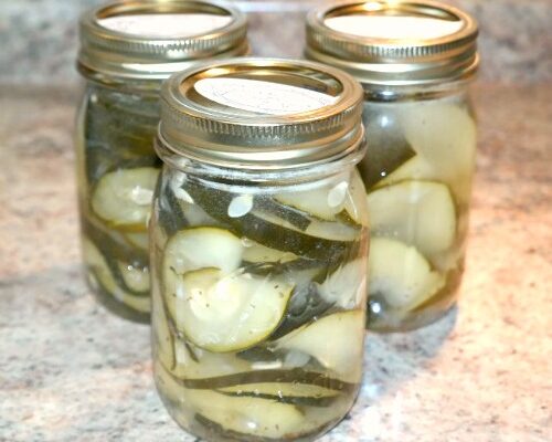 Home Canning – Zucchini Pickles Recipe