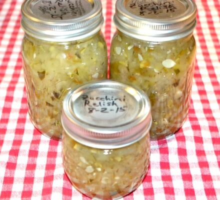 Home Canning – Zucchini Relish Recipe