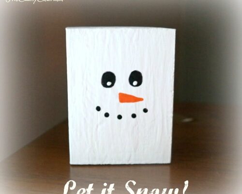 DIY Crafts: Cute Snowman Wooden Blocks