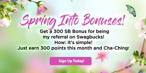 Sign Up for Swagbucks in April