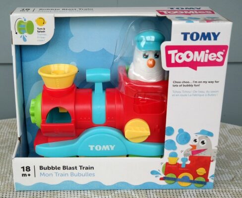 TOMY Toomies Bubble Blast Train for Bath Time Fun!