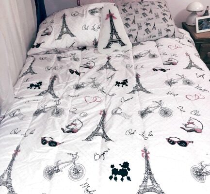 Adorable Paris Eiffel Tower Girl’s Bedding