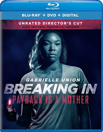 BREAKING IN Starring Gabrielle Union on Blu-ray DVD